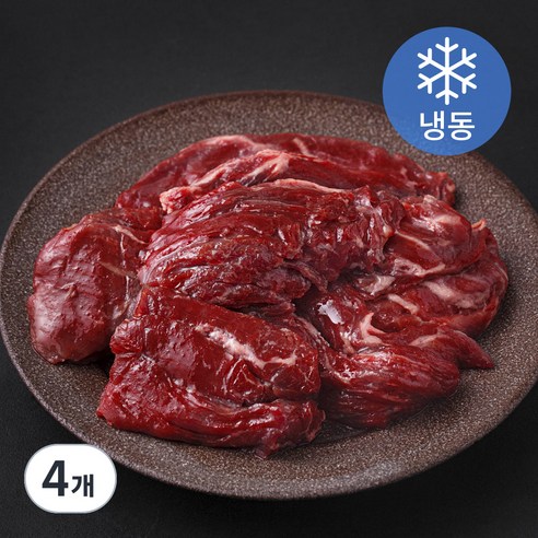 레커컷 호주산 안창살 구이용 (냉동), 4개, 200g