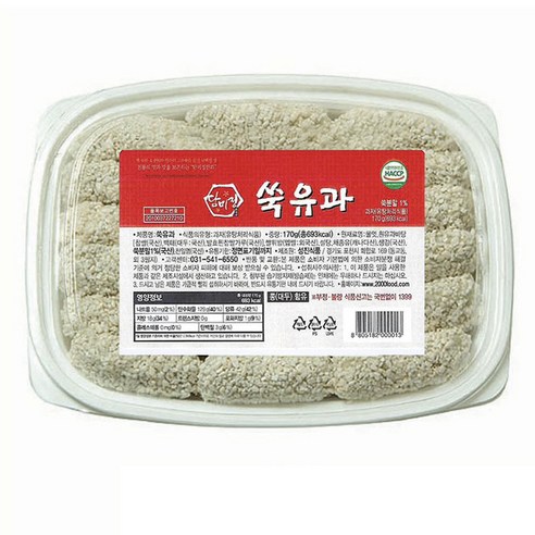 담미정 한과 쑥유과, 170g, 1개