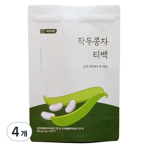 자연지인 작두콩차 티백, 1g, 50개입, 4개