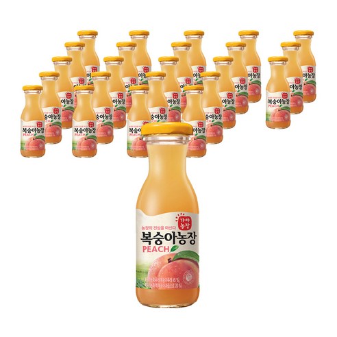 가야농장 복숭아농장 180ml, 24개