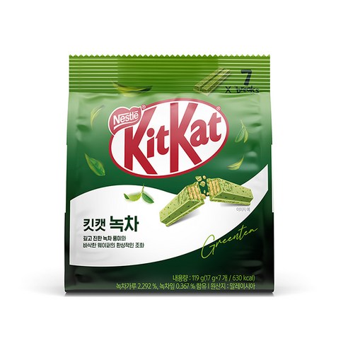 KitKat 녹차 과자, 119g, 4개