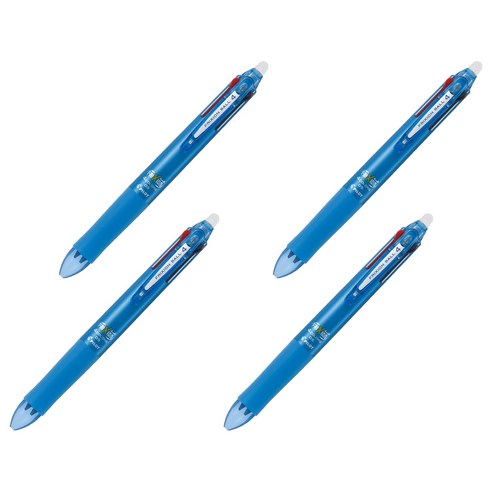 프릭션 4색 볼펜 멀티펜 0.5mm, 라이트블루, 4개
