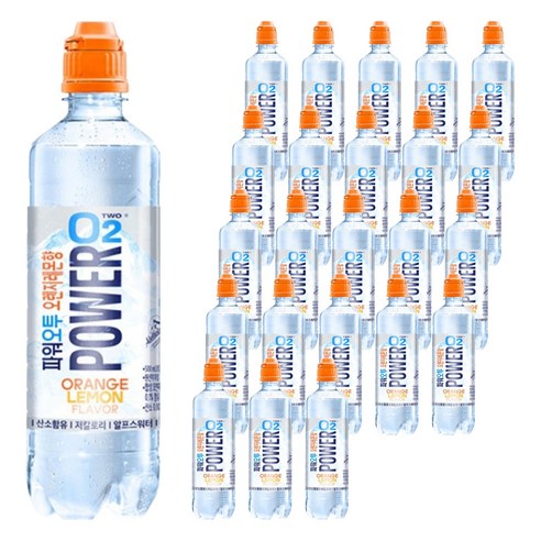 파워오투 오렌지 레몬향 혼합음료 500ml, 24개