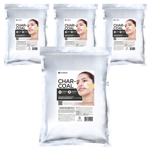 린제이 프리미엄 차콜 모델링팩 1kg, 1개입, 4개