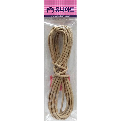 유니아트 칼라지끈 두꺼운 지끈 4mm 자연색, 1개