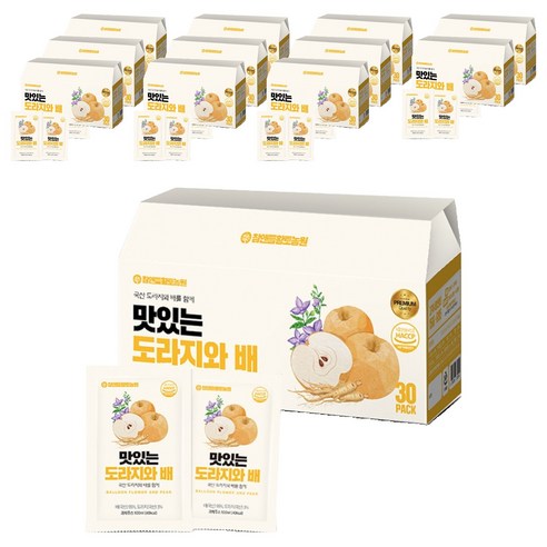 참앤들황토농원 맛있는 도라지와 배, 100ml, 360개