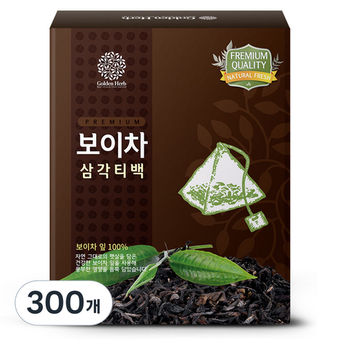 골든허브 프리미엄 보이차 삼각티백, 1g, 300개