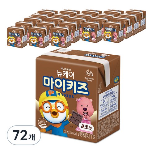 마이키즈 초코맛, 72개, 150ml