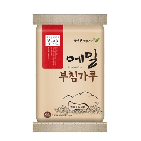 봉평촌 국내산 메밀 부침가루, 800g, 2개