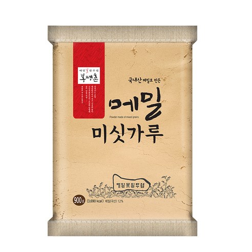 미숫가루 봉평_메밀미싯가루, 2개, 900g  Best 5