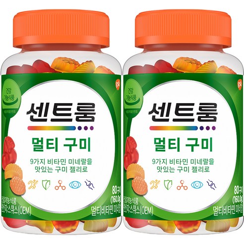 센트룸 멀티 구미 160g, 80정, 1개