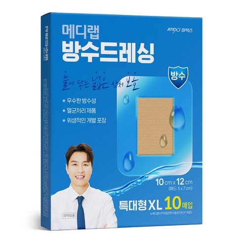 메디랩 방수 드레싱 밴드, 10개입, 1개