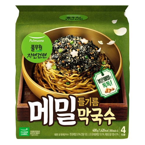 풀무원 들기름 메밀 막국수, 100g, 4개