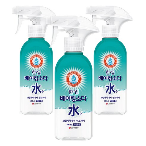 한입 베이킹소다수 용기, 3개, 400ml