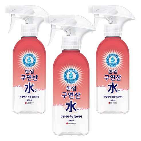 한입 구연산수 용기, 400ml, 3개