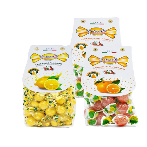 골로셀라 캔디 오렌지 200g x 2p + 레몬 200g 세트, 1세트