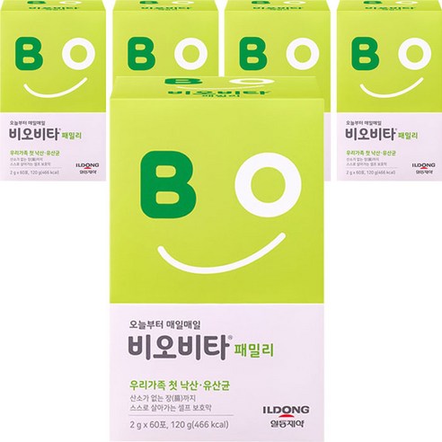 일동제약 비오비타 패밀리 낙산균 유산균 분말 스틱, 120g, 5개