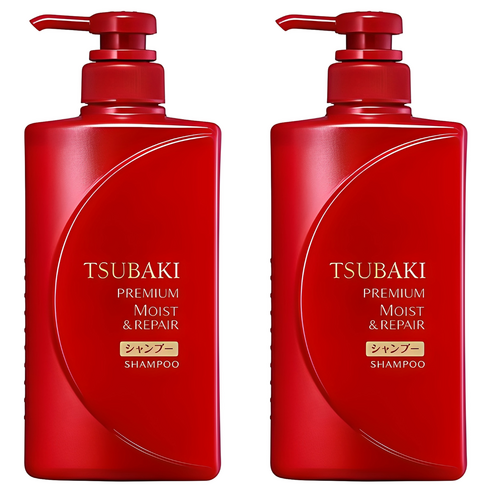 츠바키 프리미엄 모이스트 리페어 샴푸 플로럴 프루티향, 490ml, 2개