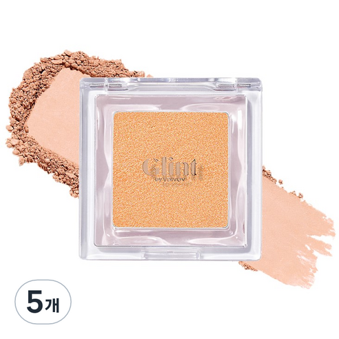 Glint 베이크드 블러쉬 블러셔 2.4g, 01 이터널 브리즈, 5개