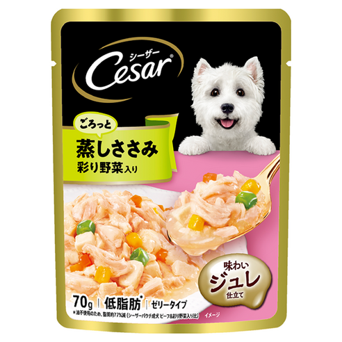 西沙 Cesar 西莎 蒸鮮包成犬低脂雞肉與蔬菜 蒸鮮包 狗餐包