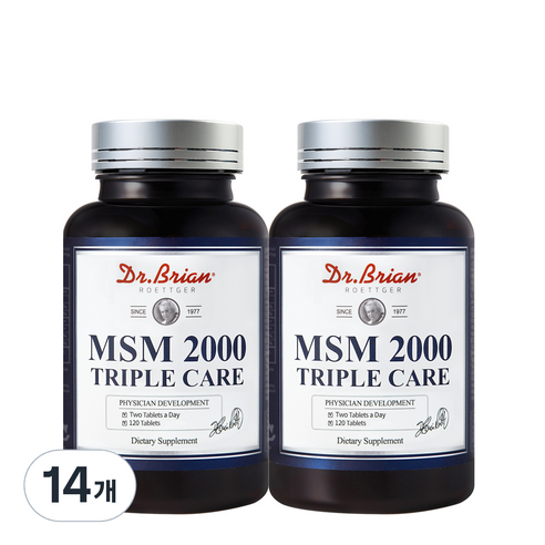 닥터브라이언 2000 트리플케어 MSM 식이유황, 120정, 14개