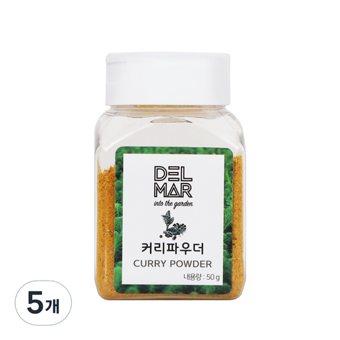 딜리셔스마켓 커리 파우더 소형, 50g, 5개
