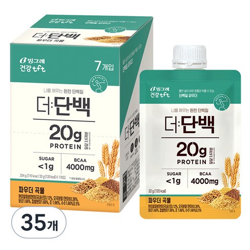 더단백 파우더 곡물 프로틴, 32g, 35개