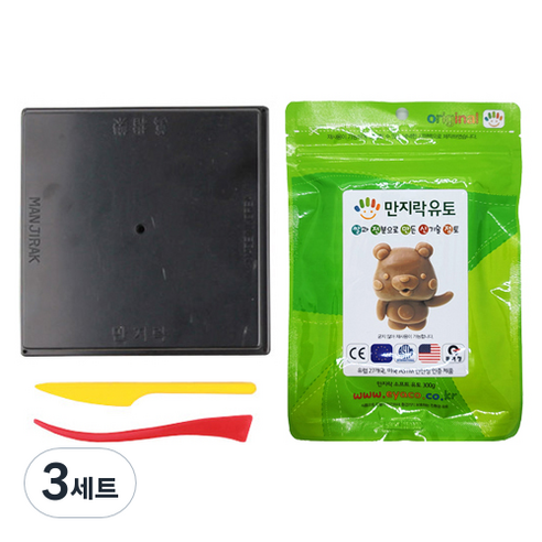 만지락 이야코 소프트유토 300g + 검정판 세트, 3세트