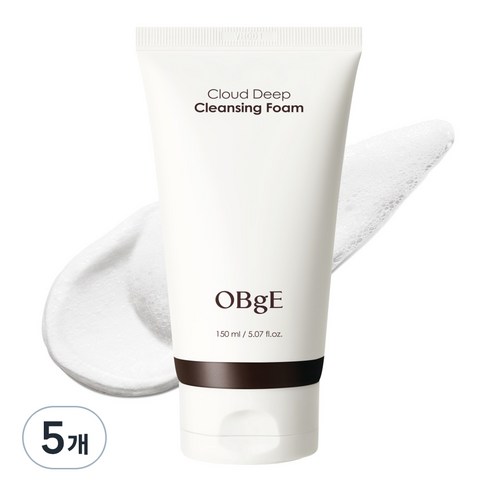 OBge 클라우드 딥 클렌징폼, 5개, 150ml