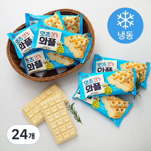 롯데웰푸드 잇츠와플바닐라 (냉동), 140ml, 1개입, 24개