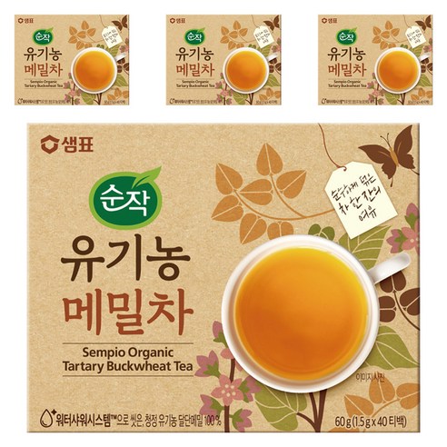 순작 유기농 메밀차, 1.5g, 40개입, 4개