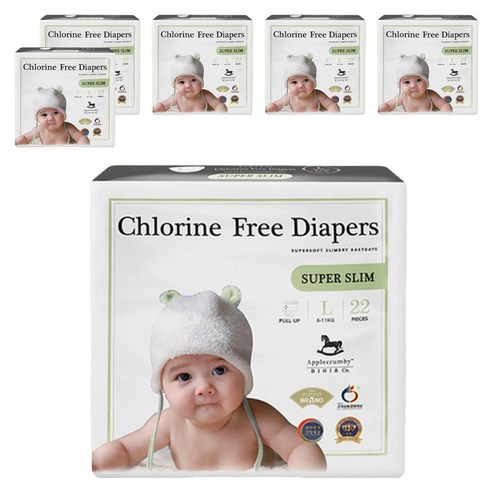 섬세한 아기를 위한 궁극의 편안함, 애플크럼비 프리미엄 슈퍼슬림 팬티형 기저귀 애플크럼비기저귀