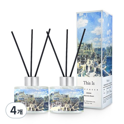 디스이즈 명화 디퓨저, 헤븐리오션, 120ml, 4개