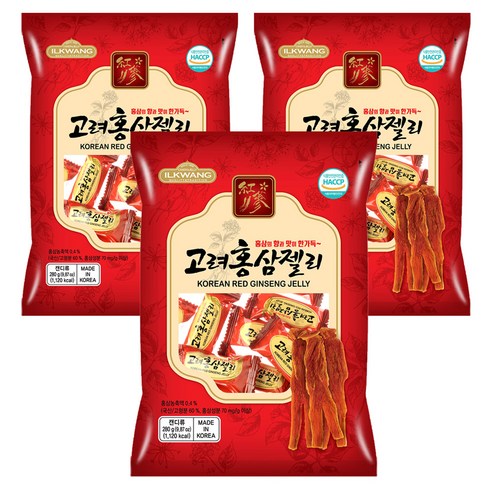 일광제과 고려홍삼젤리, 280g, 3개