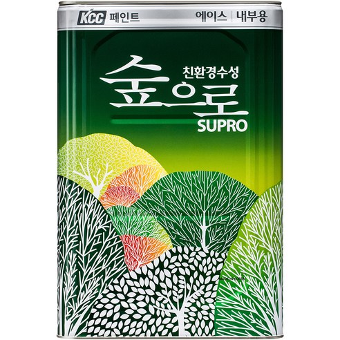 KCC 숲으로 에이스 내부용 무광, 블랙, 18L, 1개