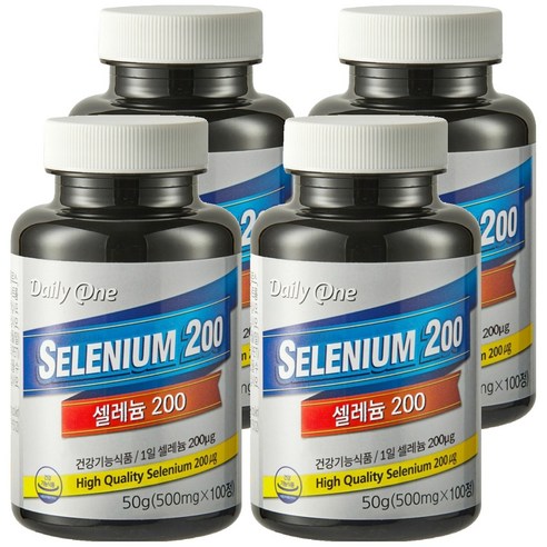 데일리원 셀렌 200, 100정, 4개