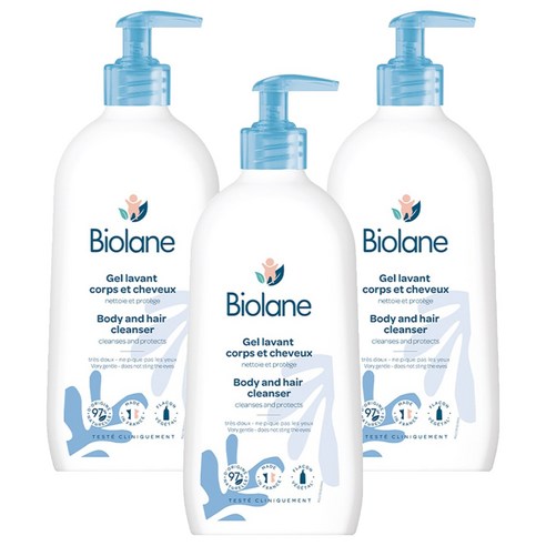 비올란 2in1 바디 앤 헤어 클렌저, 350ml, 3개