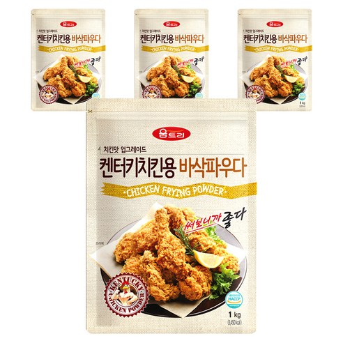 움트리 켄터키 치킨용 바삭 파우다, 1kg, 4개