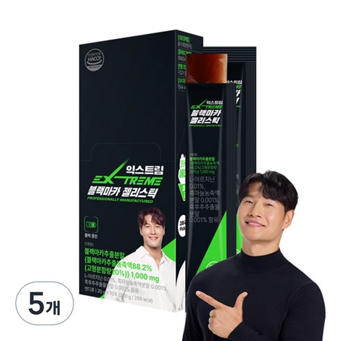 익스트림 블랙마카 젤리스틱 10p, 5개, 200g