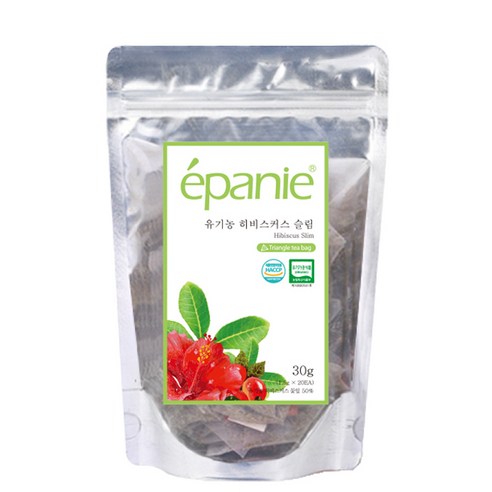 에빠니 유기농차 티백 히비스커스 슬림, 1.5g, 20개입, 1개