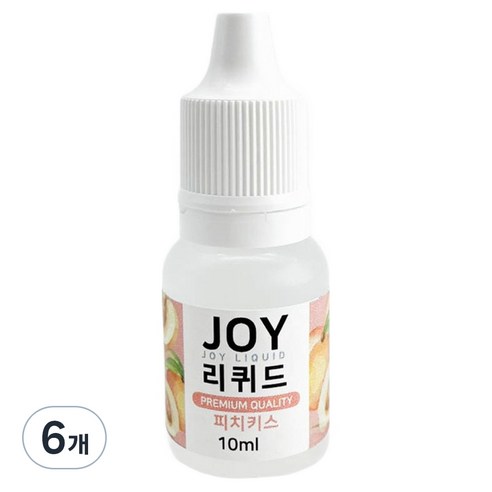 아로마조이 조이리퀴드 슬라임 향료 10ml, 6개, 피치키스