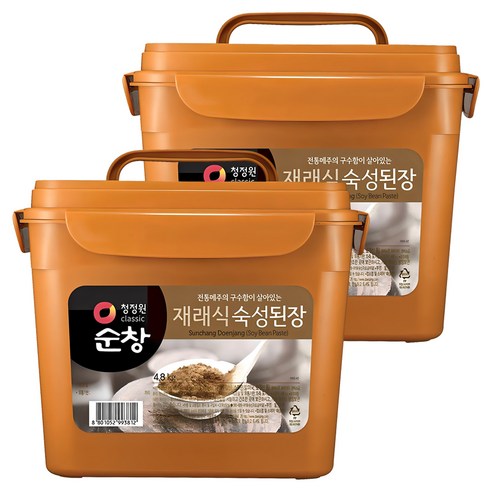 청정원순창 재래식 숙성된장, 4.8kg, 2개