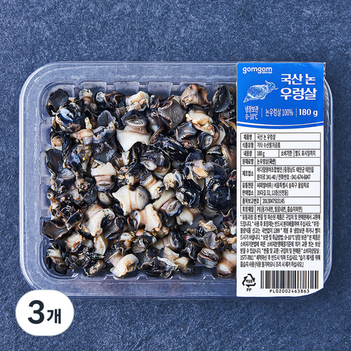곰곰 국산 논 우렁살, 180g, 3개