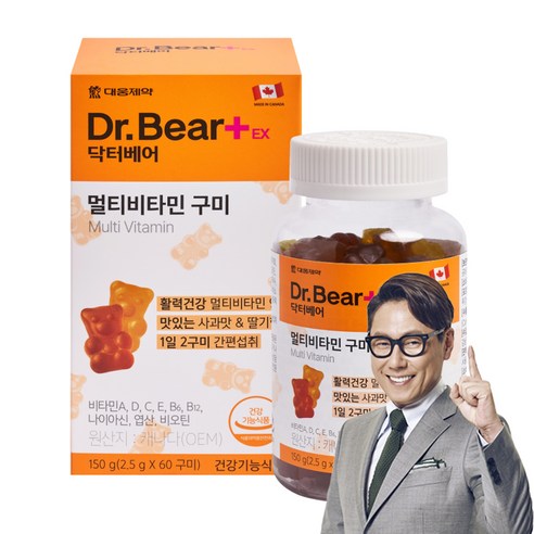 대웅제약 닥터베어 멀티비타민 구미, 150g, 1개 150g × 1개 섬네일