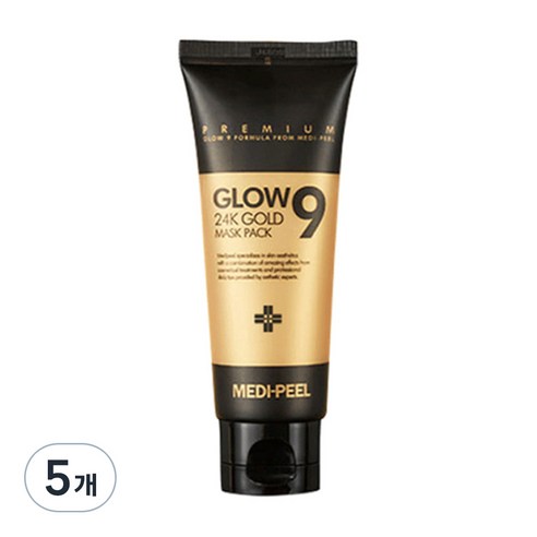 메디필 글로우9 24K 골드 마스크팩 100ml, 5개