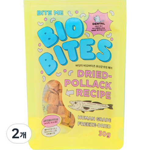 바잇미 고양이 비오바이츠 유산균 트릿, 2개, 북어