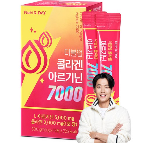 뉴트리디데이 더블업 콜라겐 초고함량 아르기닌 7000 15p, 300g, 1개