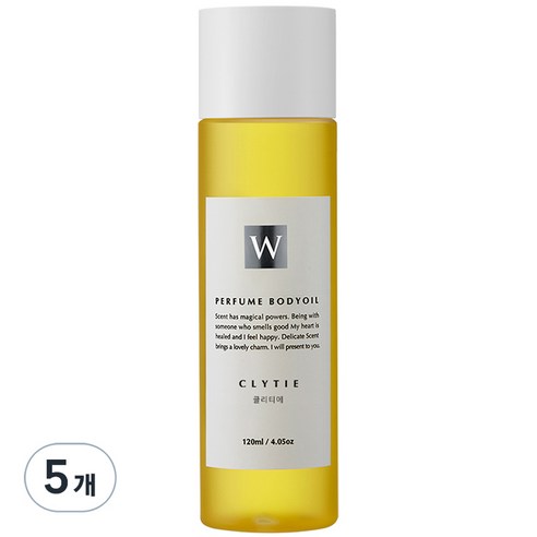 화이트센트 향기좋은 모이스처 마사지 바디오일 클리티에, 120ml, 5개
