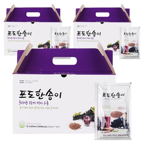 김재식헬스푸드 포도한송이 포도즙, 100ml, 150개