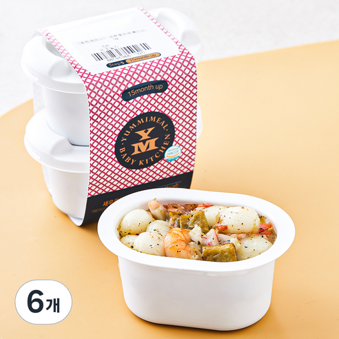 얌이밀 새우로제 떡볶이, 100g, 6개